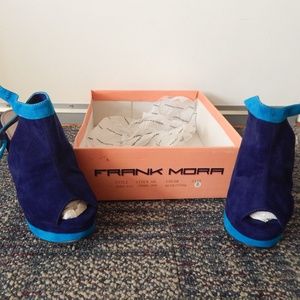 Dark Blue shoes Suede